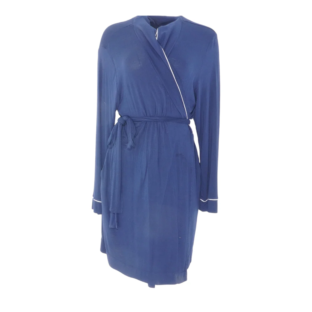 Navy Solid Robe