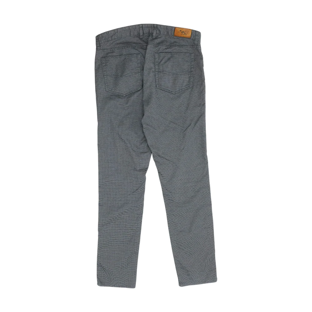 Gray Abstract Straight Pants - Image 2