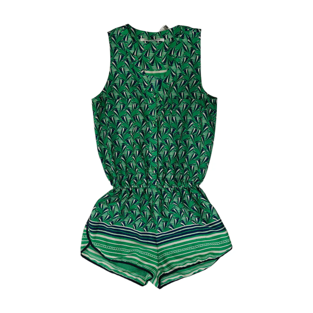 Green Graphic Romper