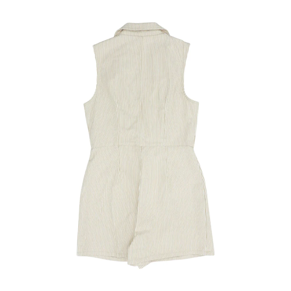 Khaki Striped Romper - Image 2
