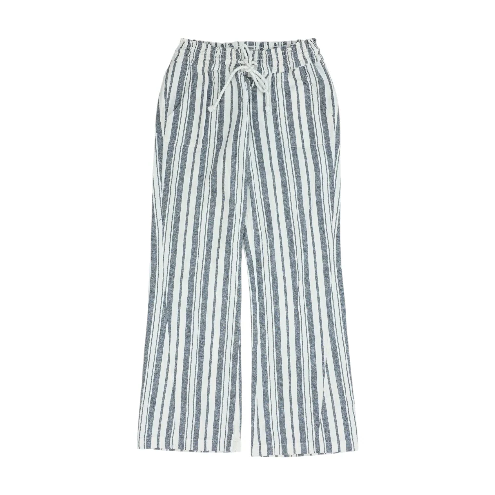 Blue Striped Regular Pants