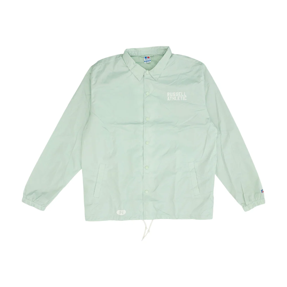 Green Solid Rain Jacket