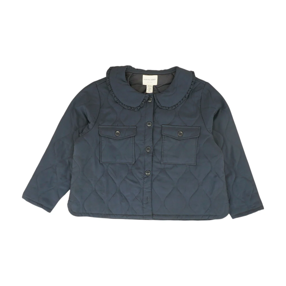 Navy Petite Solid Jacket