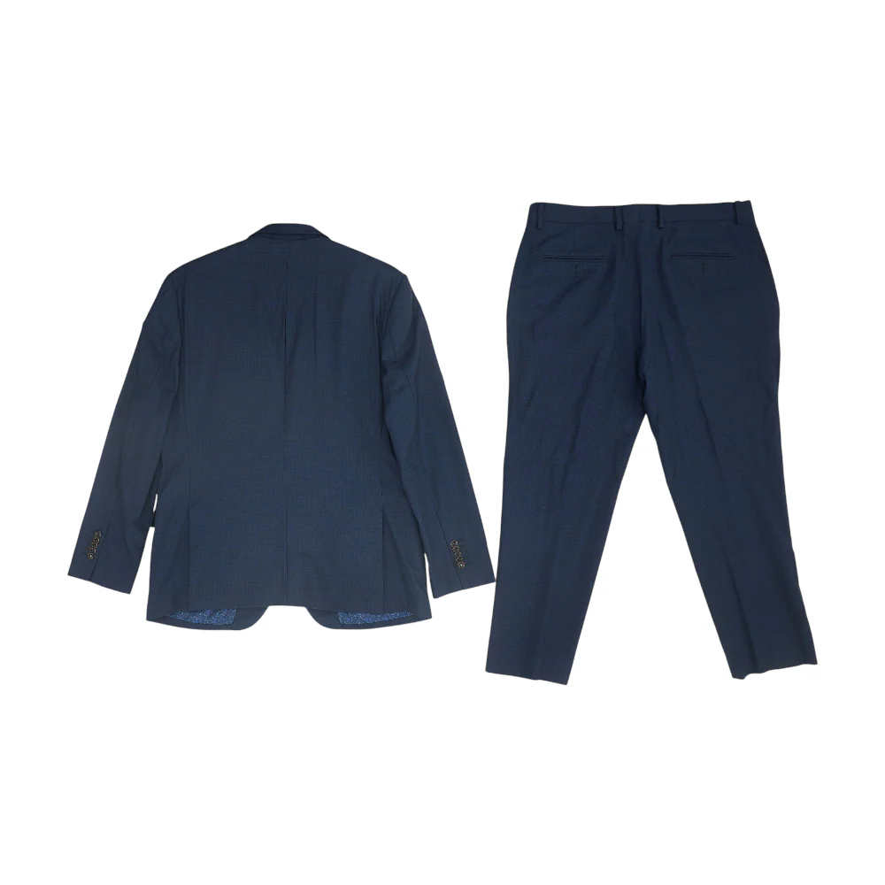 Navy Check Suit - Image 2