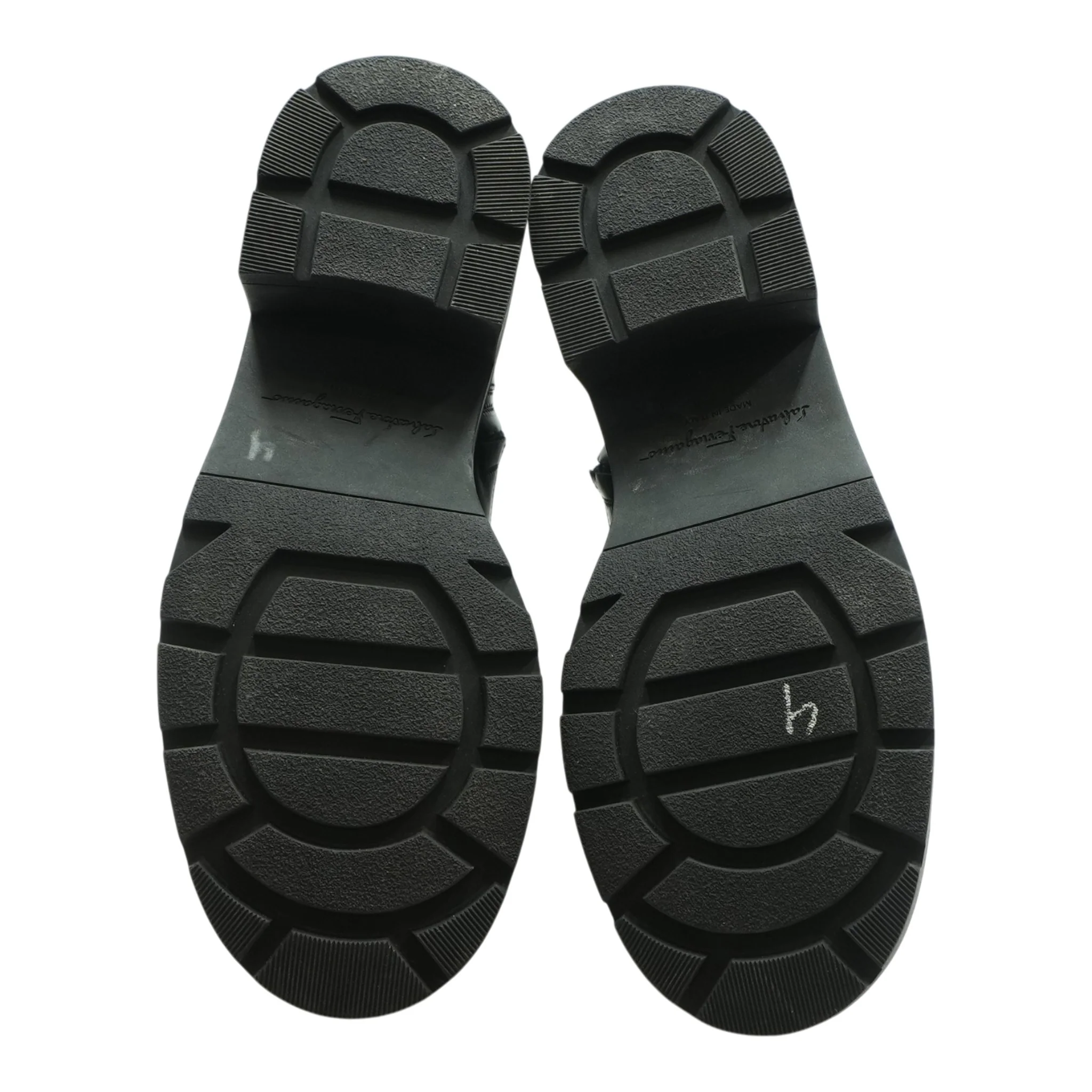 Black Lobermountai Leather Lace-Up Boots - Image 3