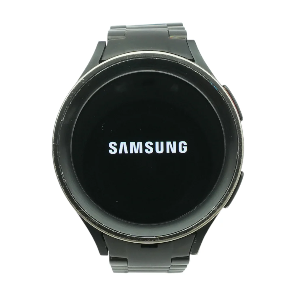 45mm Galaxy 5 Watch5 Pro Black Smartwatch Black Band M/L