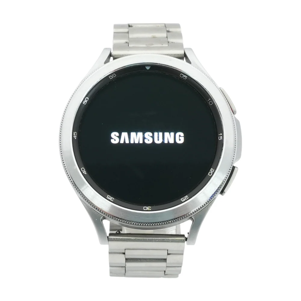 46mm Galaxy Watch4 Classic Silver Smartwatch Silver Band M/L