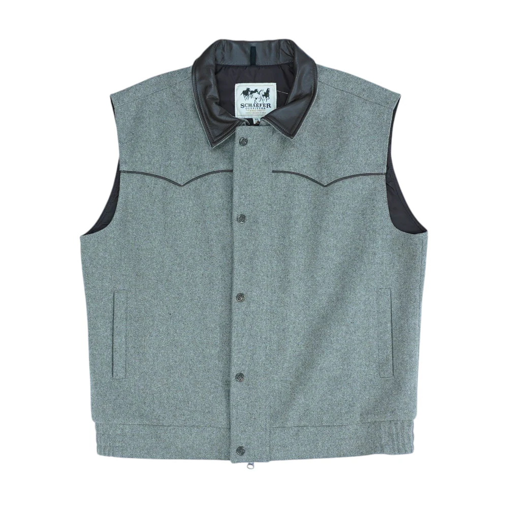 Gray Solid Vest