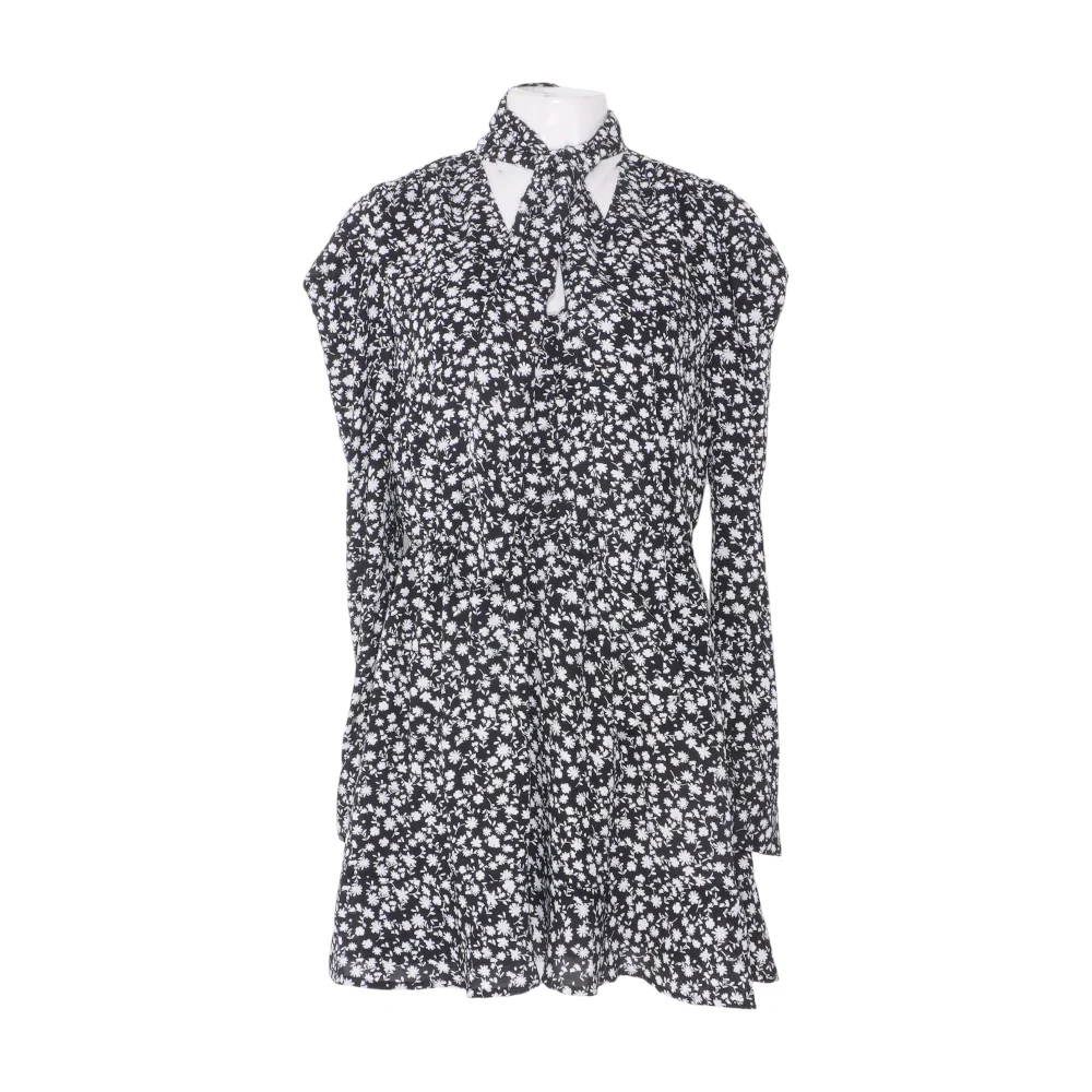 Black Floral Mini Dress