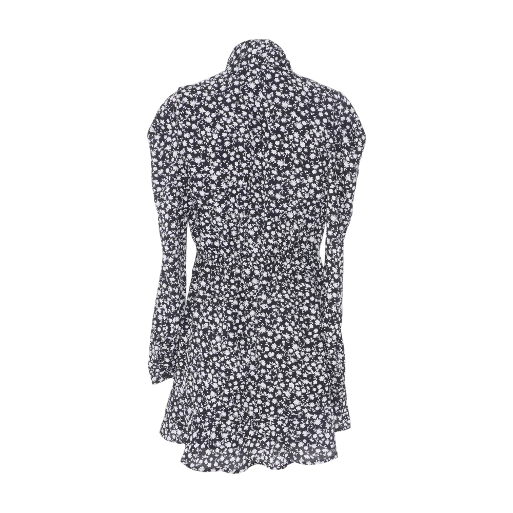 Black Floral Mini Dress - Image 2