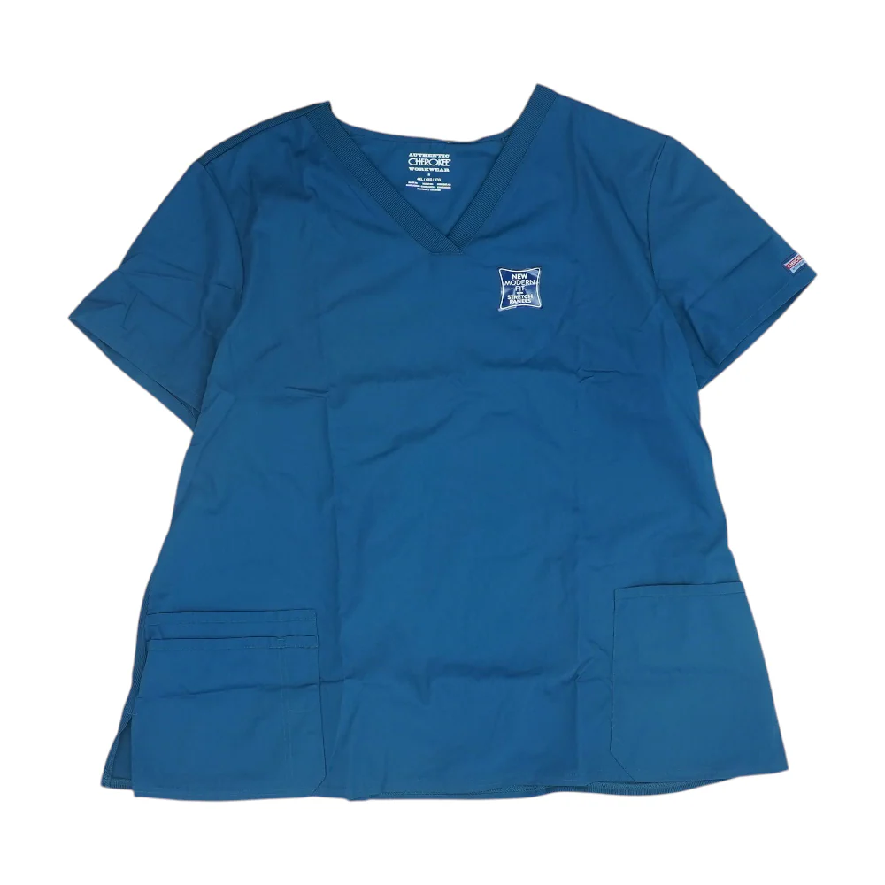Teal Plus Scrub Top