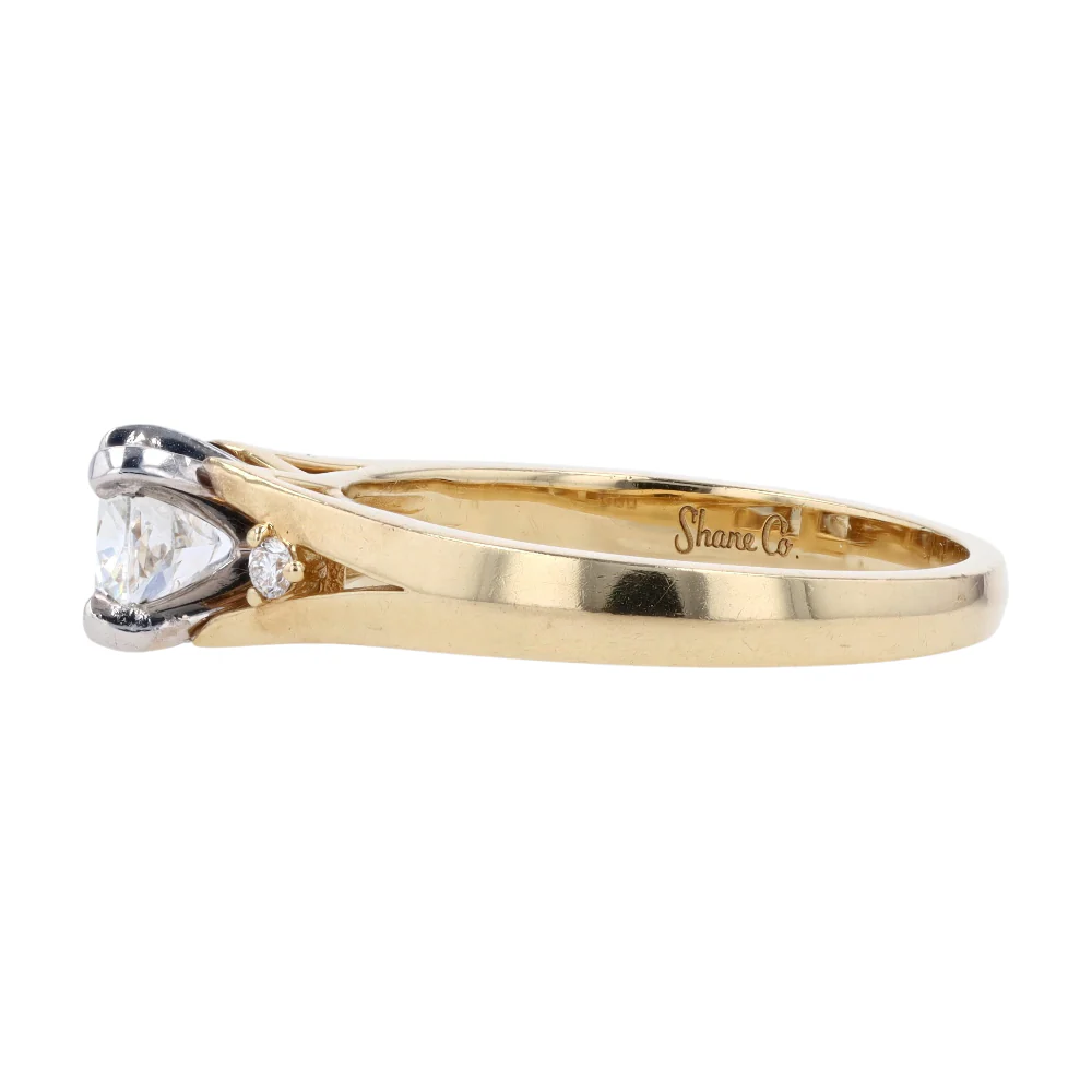 1/2 ctw 14K Yellow Gold Lab Grown Diamond Engagement Ring - Image 2