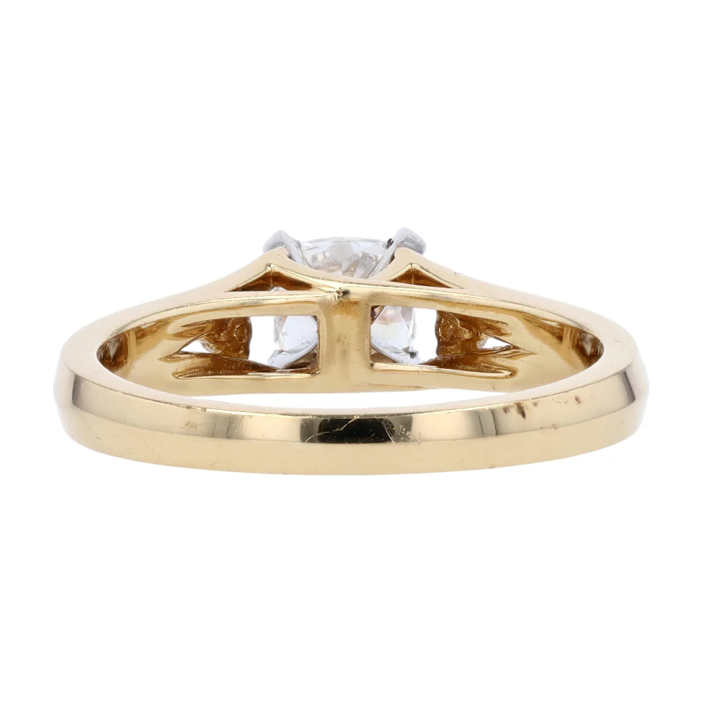 1/2 ctw 14K Yellow Gold Lab Grown Diamond Engagement Ring - Image 3