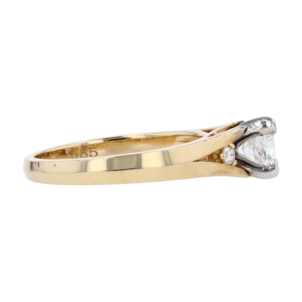 1/2 ctw 14K Yellow Gold Lab Grown Diamond Engagement Ring - Image 4