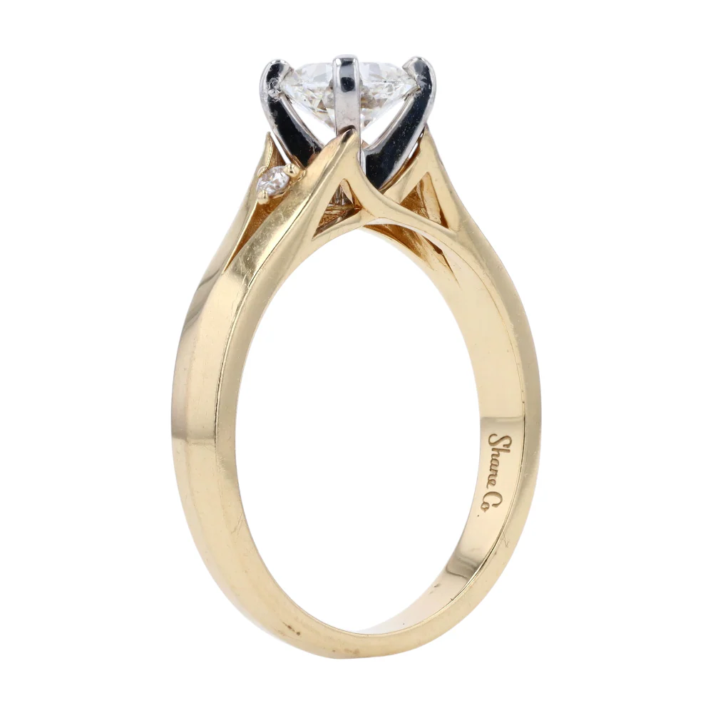 1/2 ctw 14K Yellow Gold Lab Grown Diamond Engagement Ring - Image 5