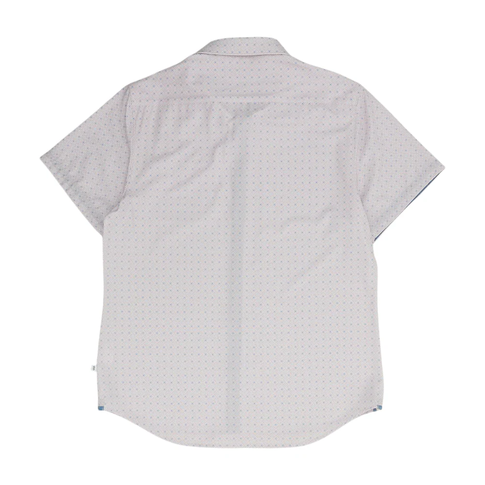Pink Abstract Short Sleeve Button Down - Image 2