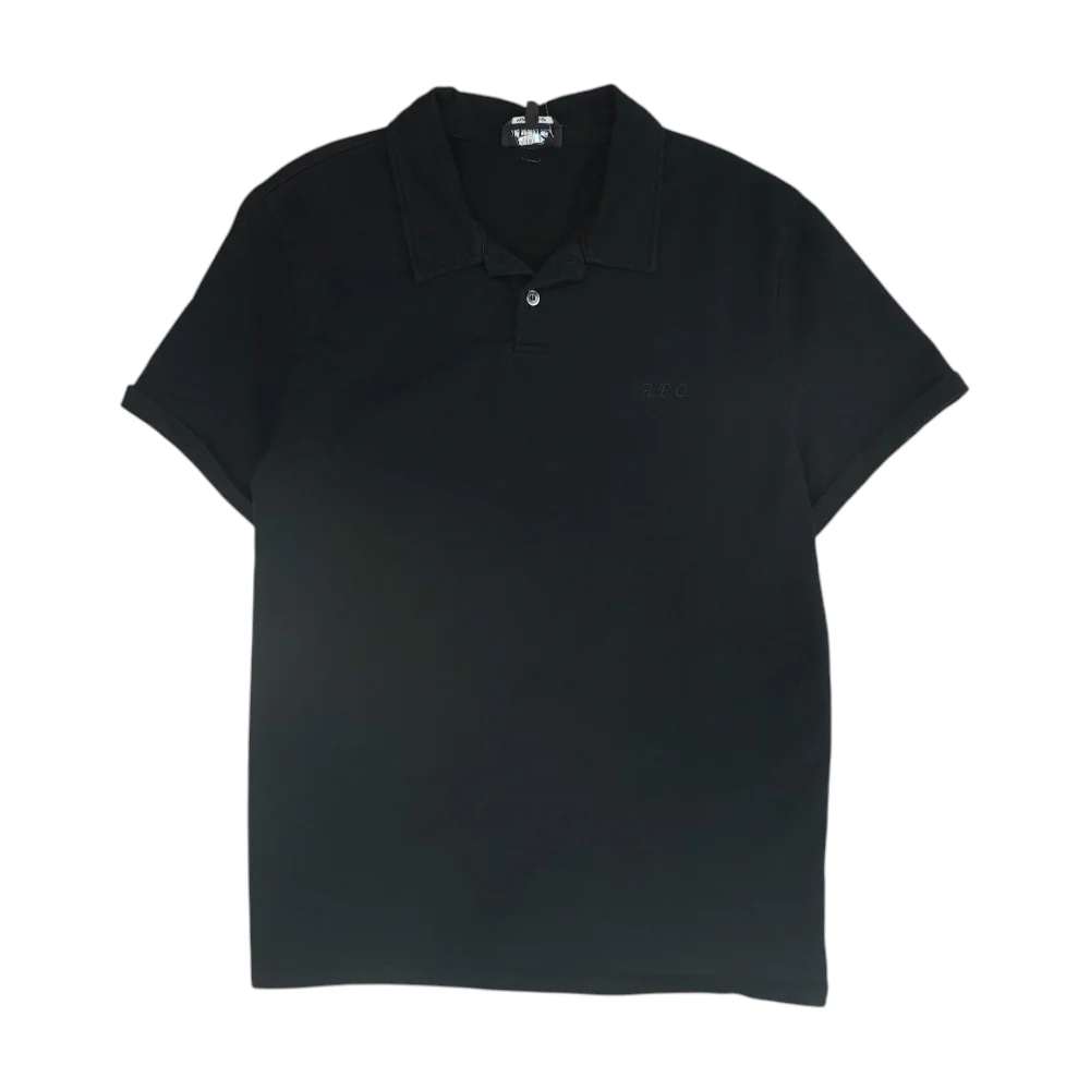 Black Solid Short Sleeve Polo