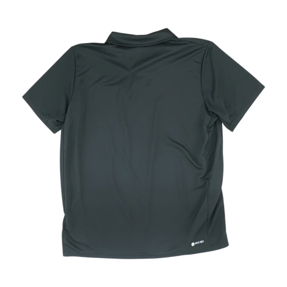 Black Solid Short Sleeve Polo - Image 2