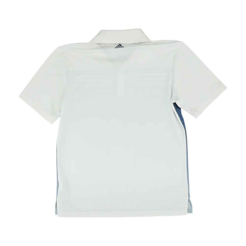 Blue Color Block Short Sleeve Polo - Image 2