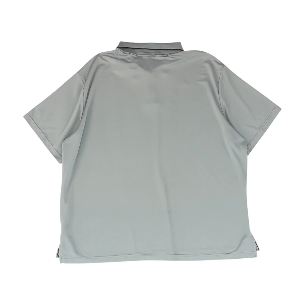 Gray Abstract Short Sleeve Polo - Image 2