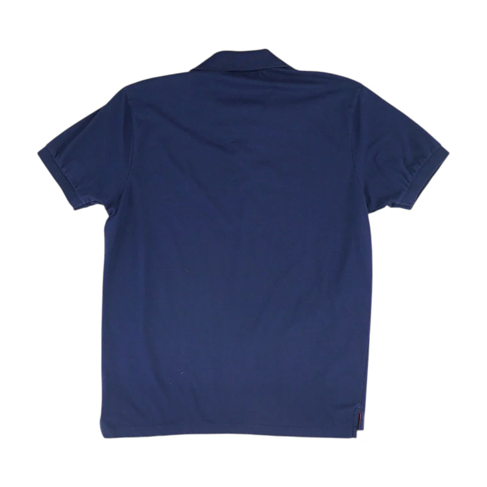 Navy Solid Short Sleeve Polo - Image 2