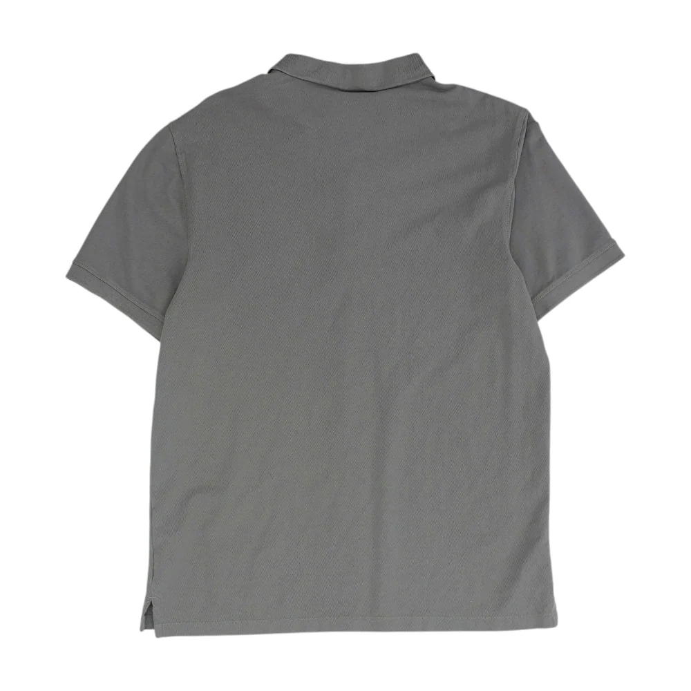 Gray Solid Short Sleeve Polo - Image 2