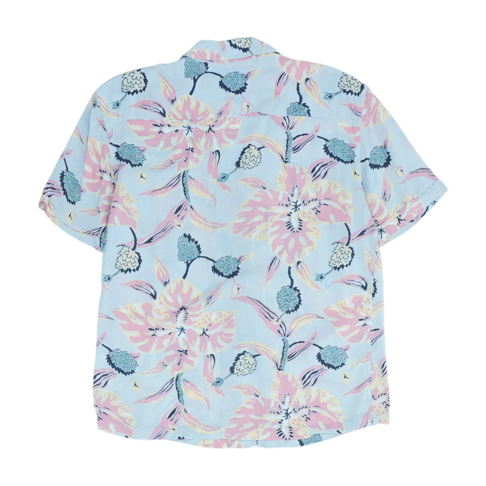 Gray Floral Short Sleeve Button Down - Image 2