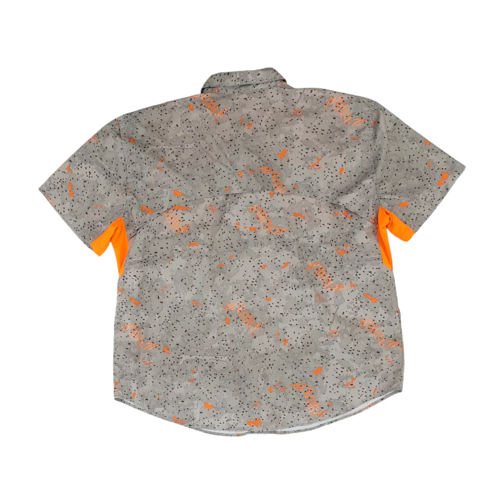 Tan Camo Short Sleeve Button Down - Image 2