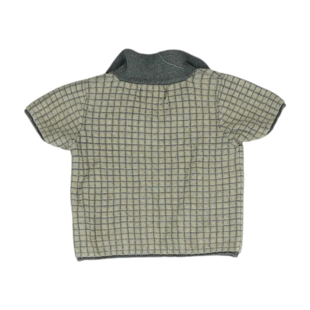 Gray Check Short Sleeve Polo - Image 2