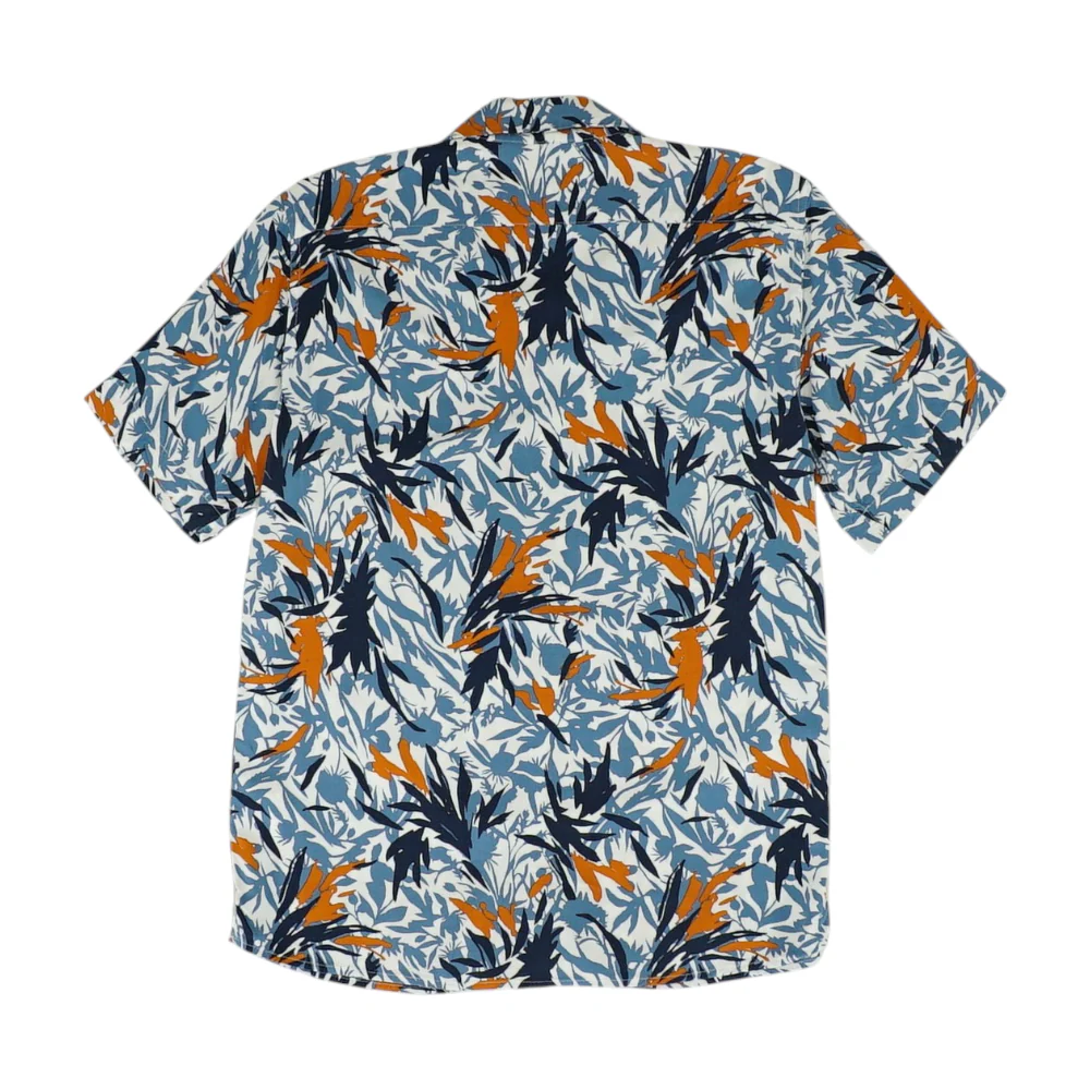 Blue Print Short Sleeve Button Down - Image 2