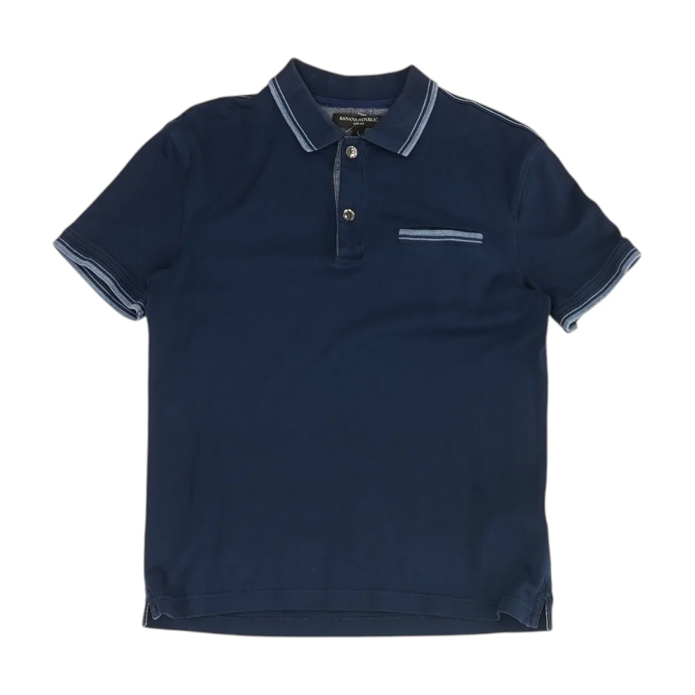 Navy Solid Short Sleeve Polo
