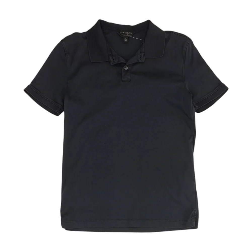 Navy Solid Short Sleeve Polo