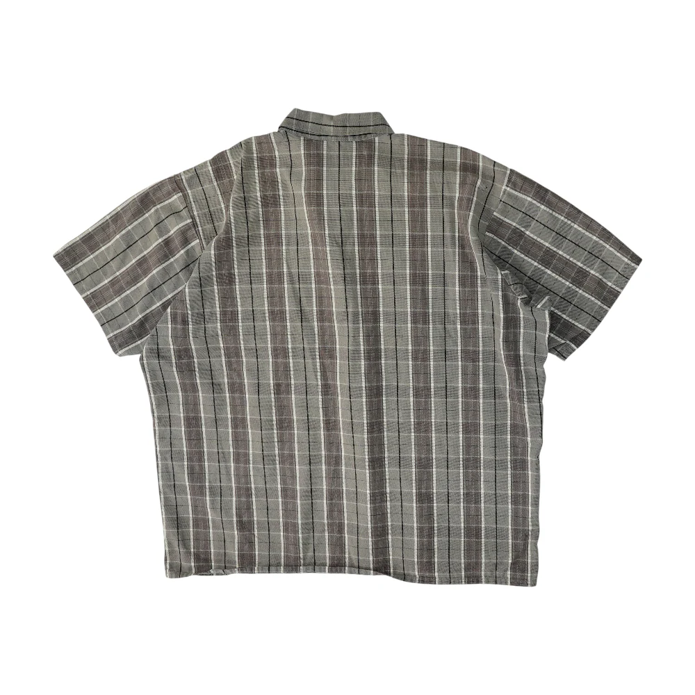 Gray Plaid Short Sleeve Polo - Image 2