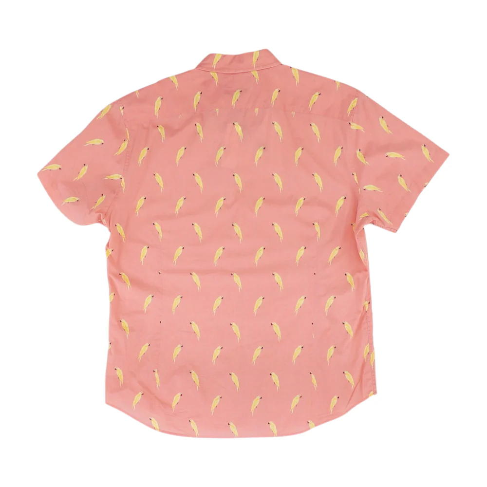 Pink Short Graphic Short Sleeve Button Down - Image 2