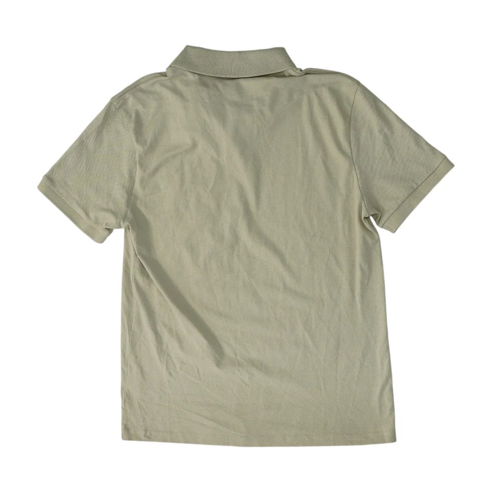 Tan Solid Short Sleeve Polo - Image 2