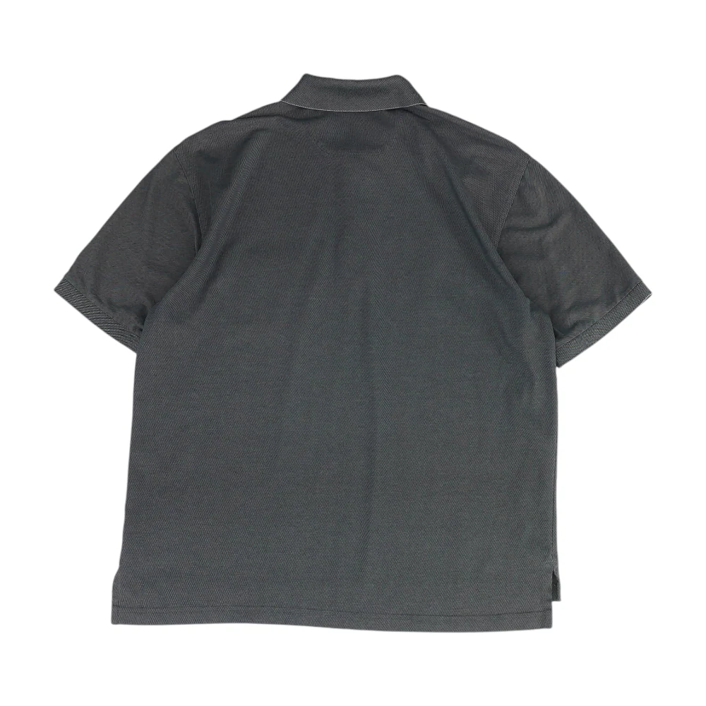 Gray Solid Short Sleeve Polo - Image 2
