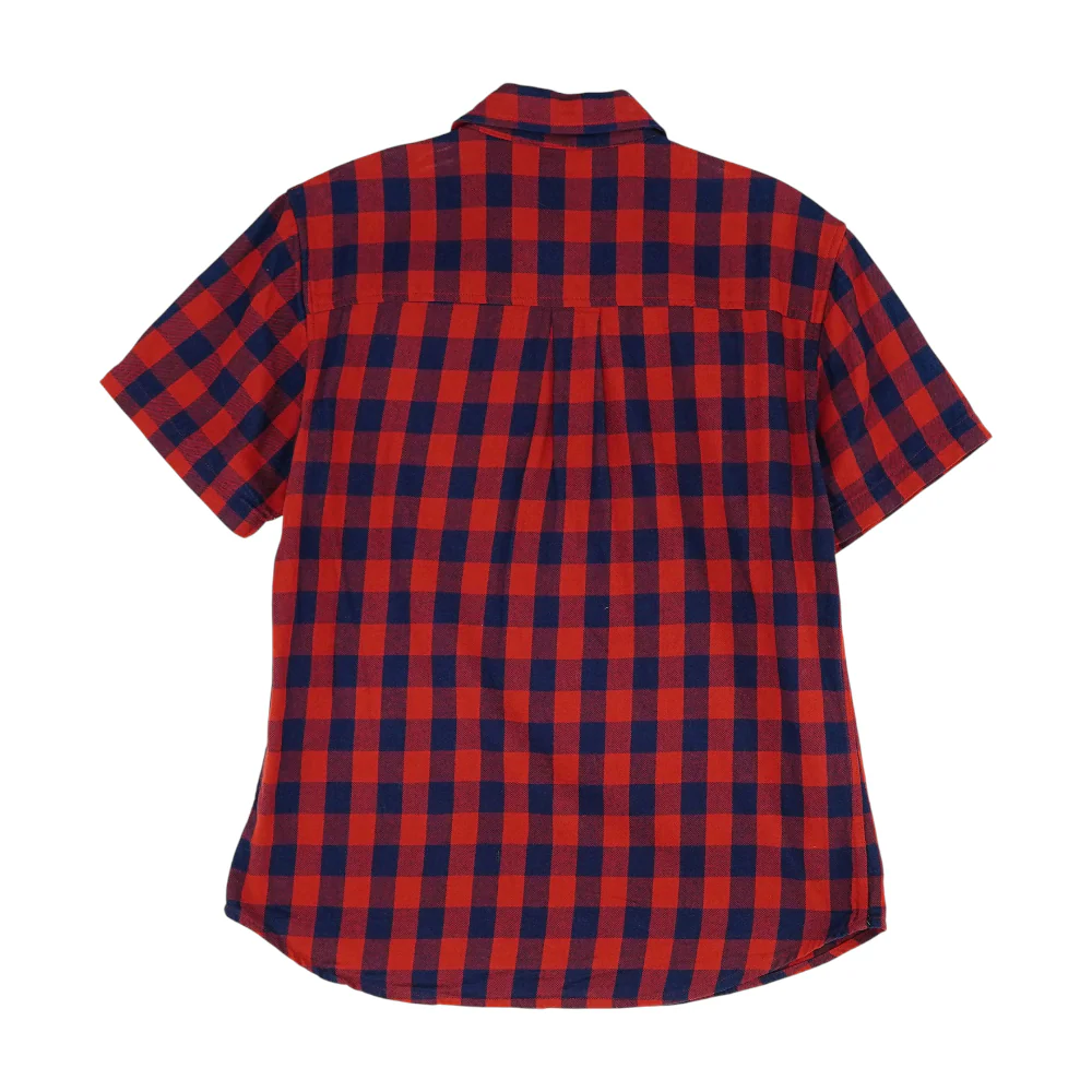 Red Check Short Sleeve Button Down - Image 2