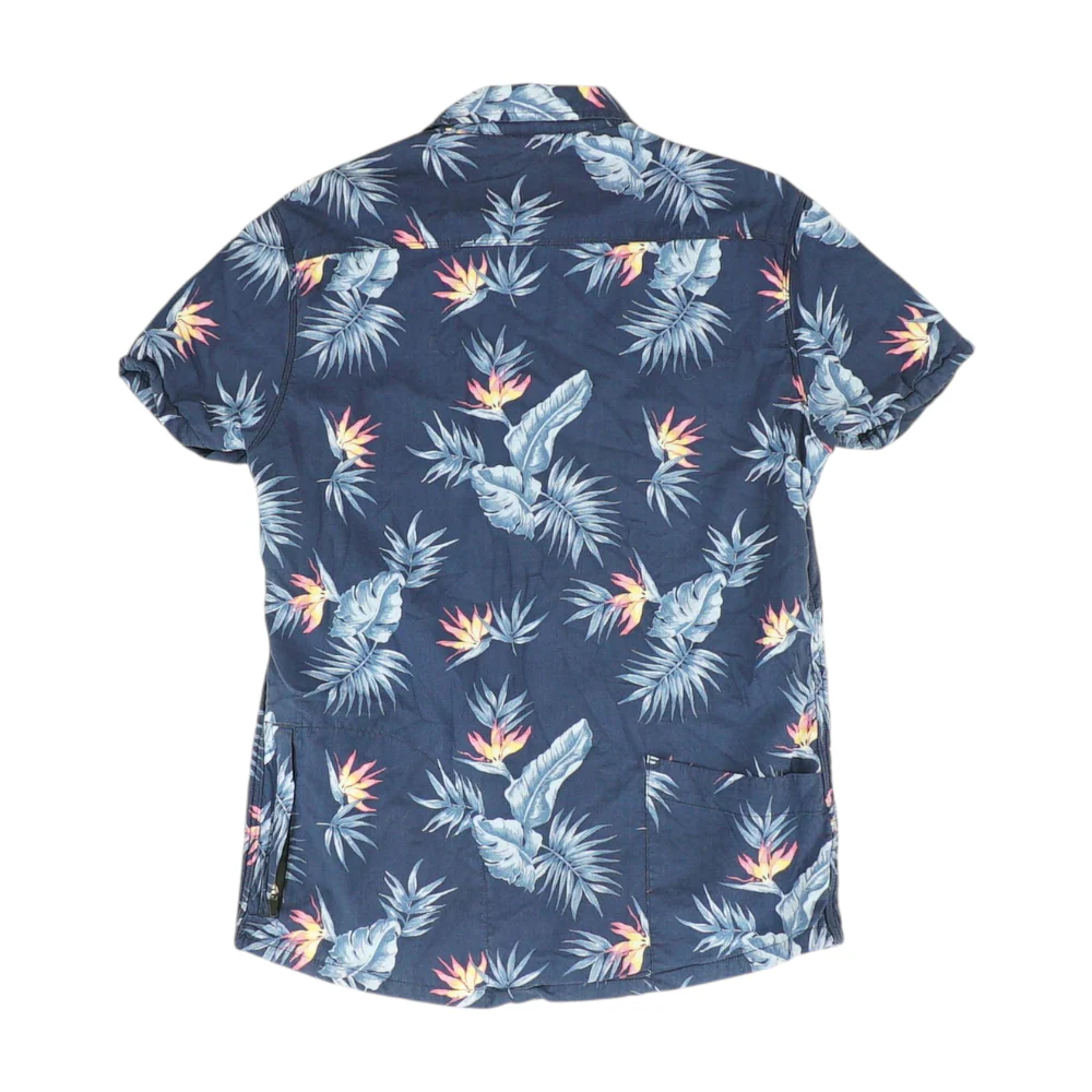 Navy Floral Short Sleeve Button Down - Image 2