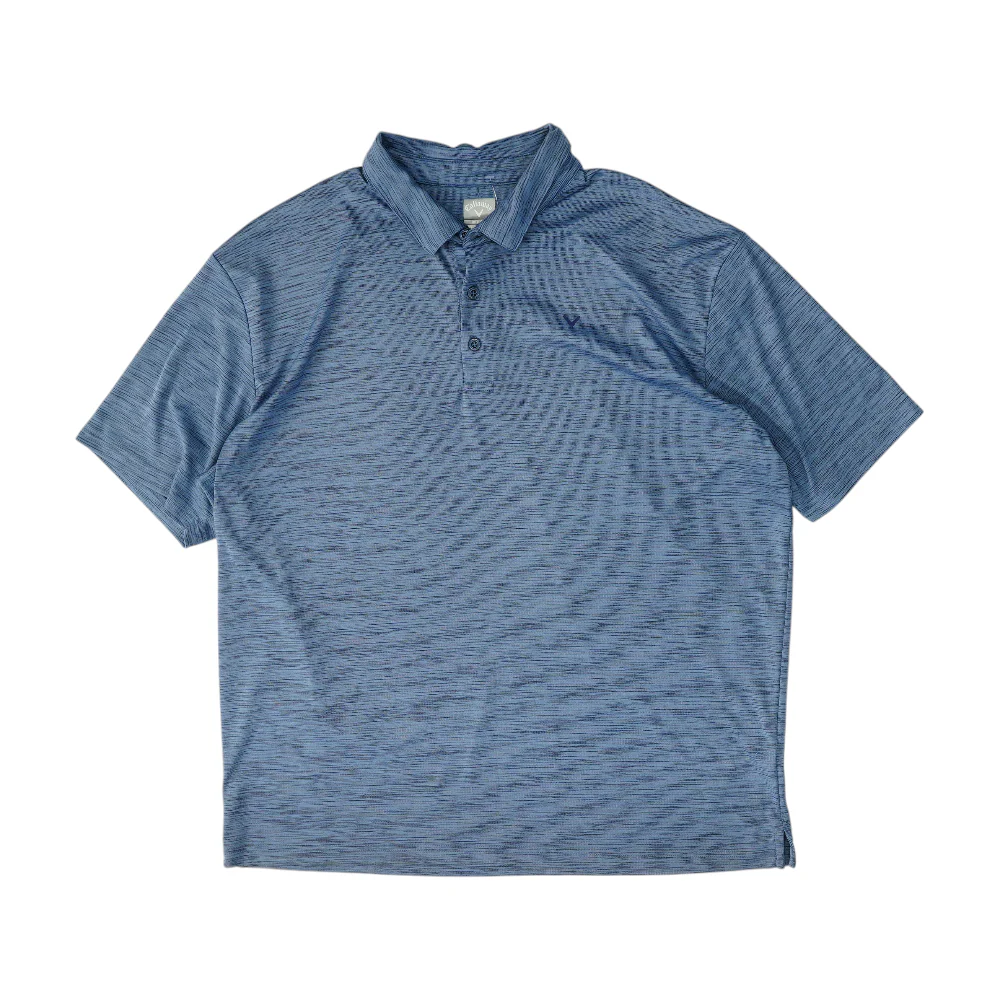 Blue Abstract Short Sleeve Polo