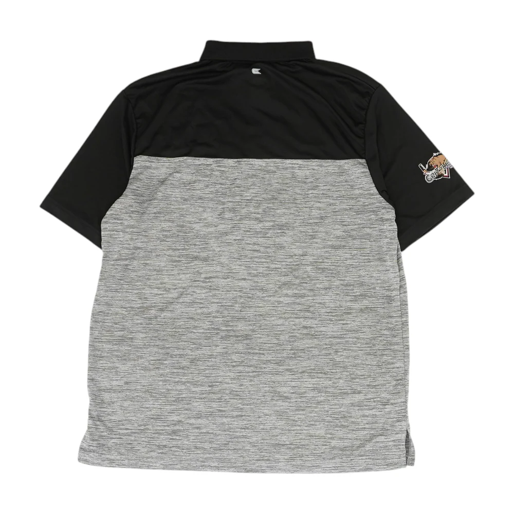 Gray Utah Grizzlies Color Block Short Sleeve Polo - Image 2