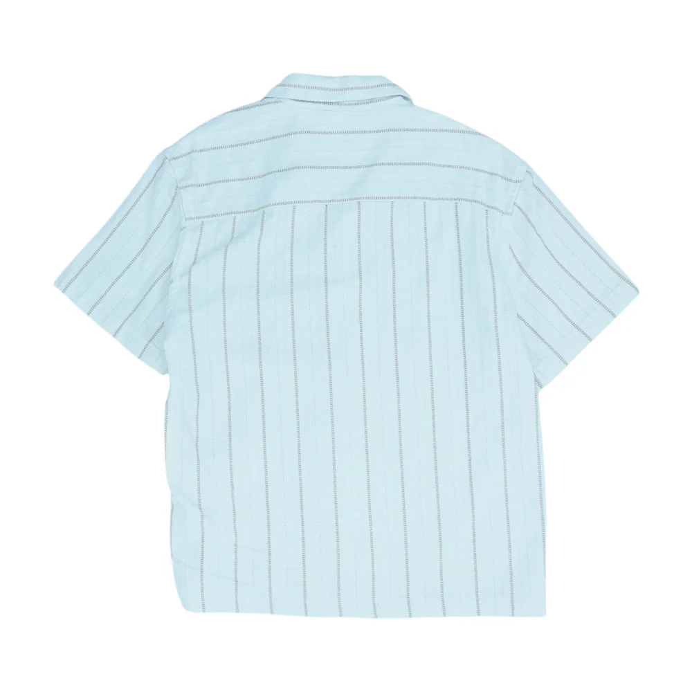 Ivory Striped Short Sleeve Button Down - Image 2