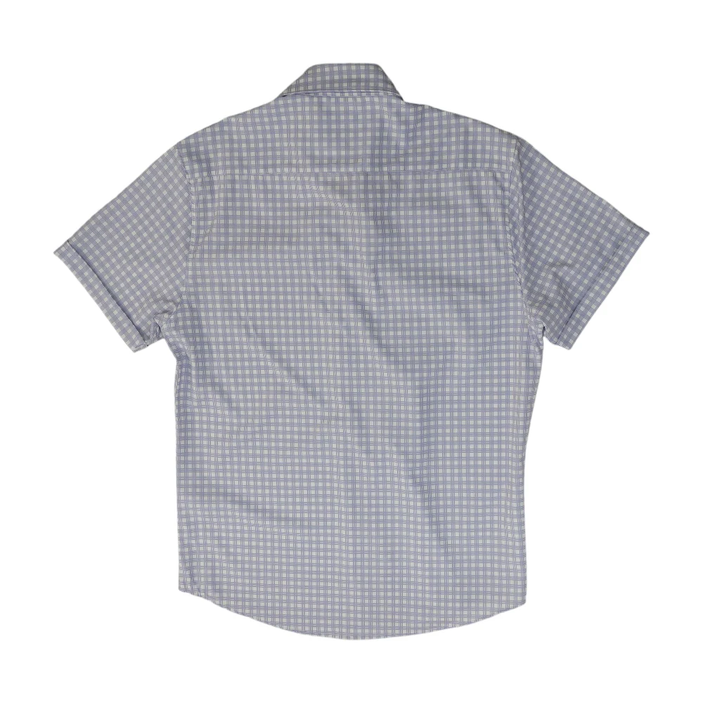 Lavender Plaid Short Sleeve Button Down - Image 2