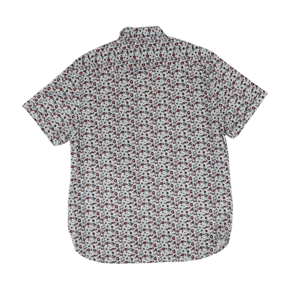 White Floral Short Sleeve Button Down - Image 2