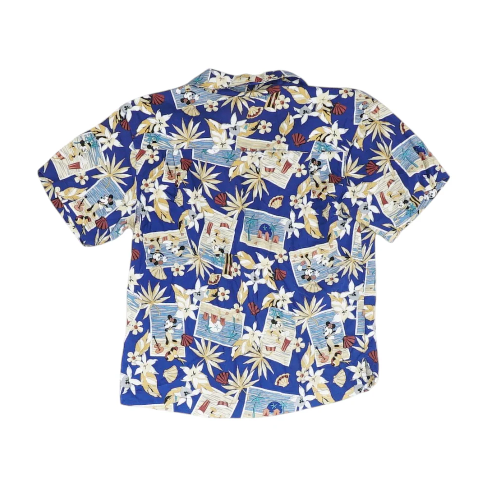 Blue Floral Short Sleeve Button Down - Image 2