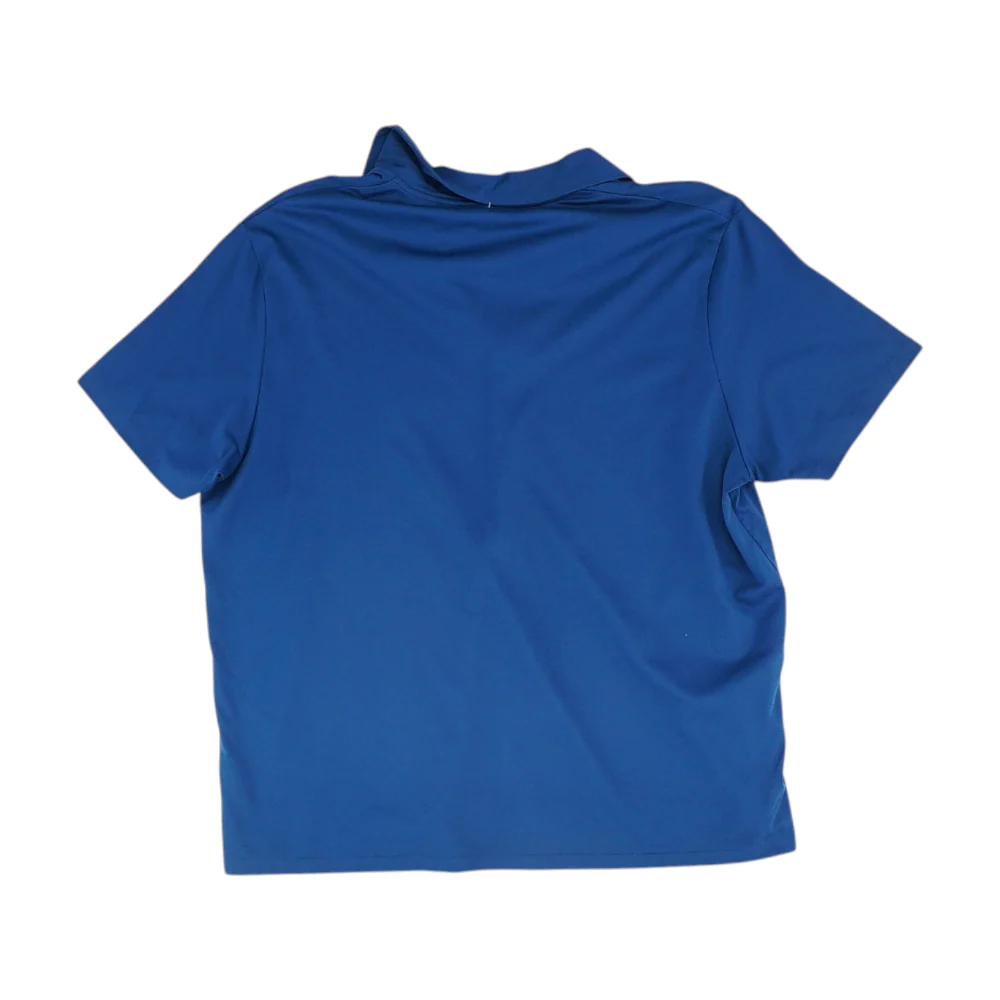 Blue Solid Short Sleeve Polo - Image 2