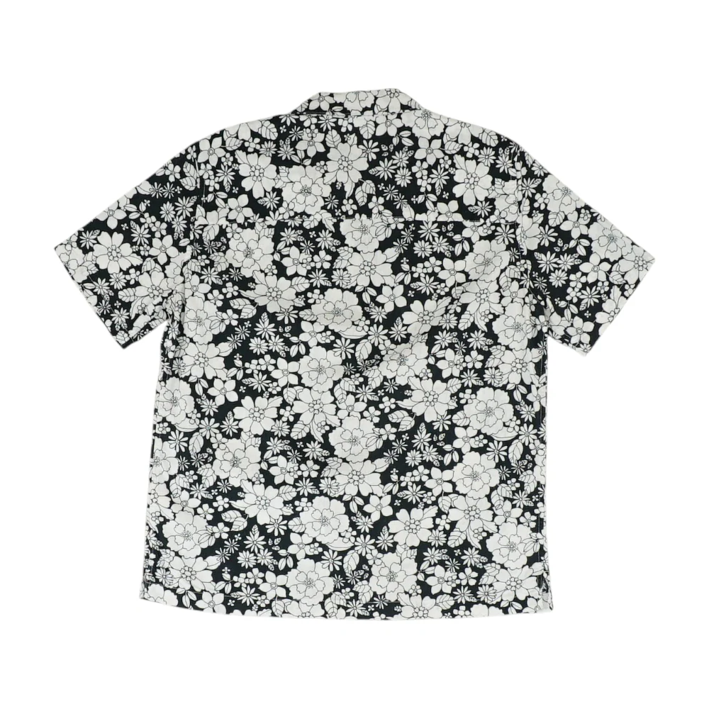 White Floral Short Sleeve Button Down - Image 2