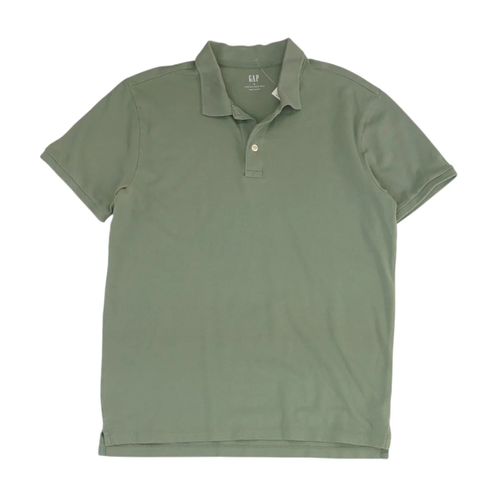 Green Solid Short Sleeve Polo