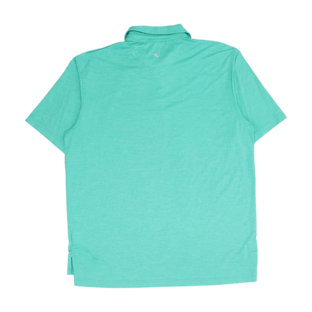 Green Solid Short Sleeve Polo - Image 2
