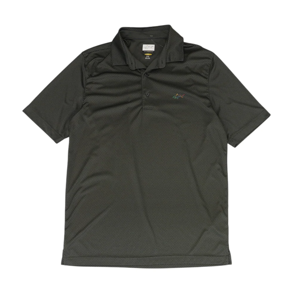 Gray Abstract Short Sleeve Polo