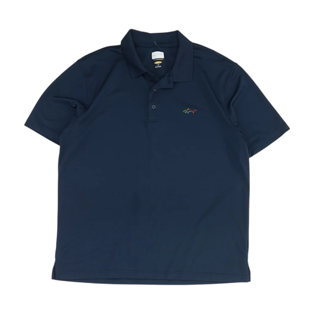 Navy Solid Short Sleeve Polo